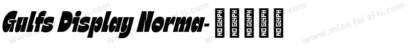 Gulfs Display Norma字体转换